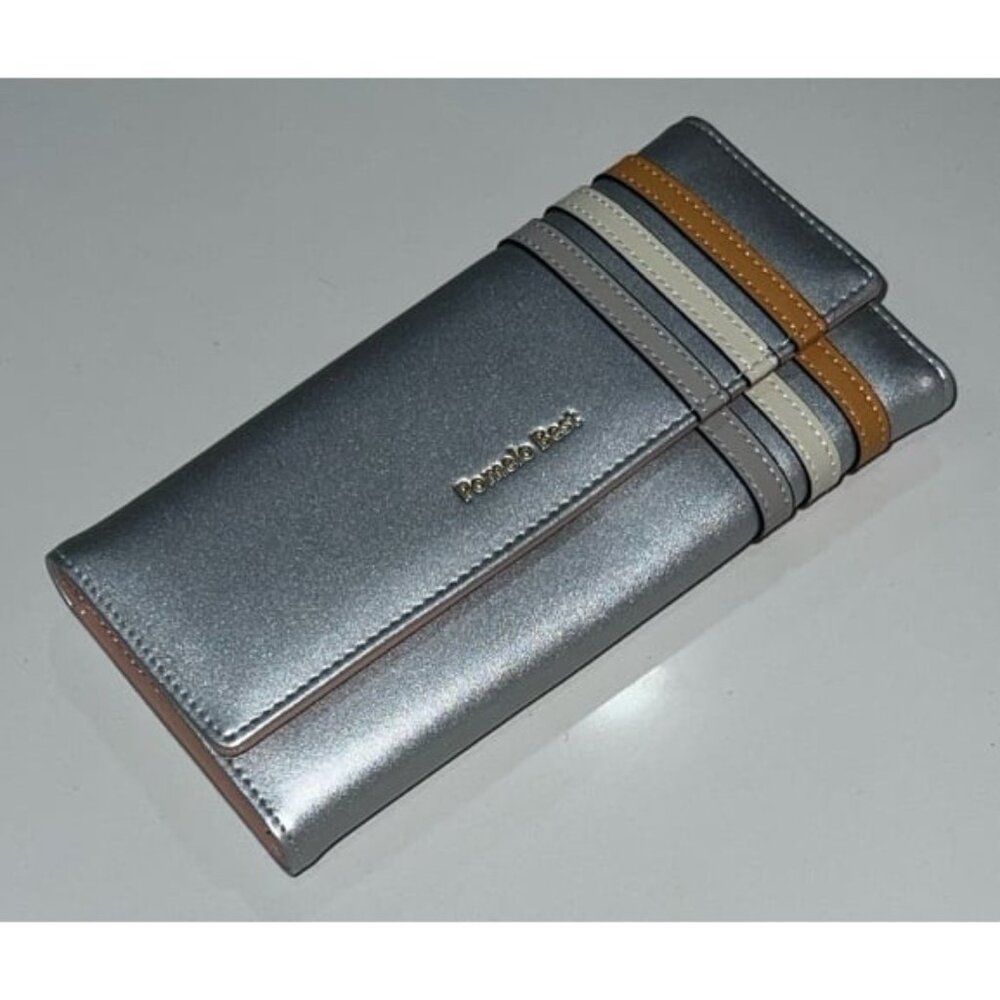 Pomelo Best Women's RFID Blocking Wallet in silver
